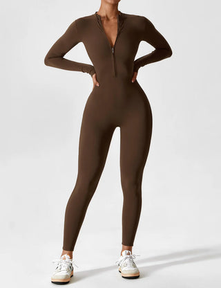 Roxanne Eternal Goddess Seamless Long-Sleeve Yoga Jumpsuit