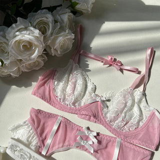 Eternal Flame Lace Bra & Brief Set